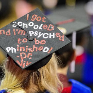 Mortarboards are a blank slate for graduates to show their pride and creativity.